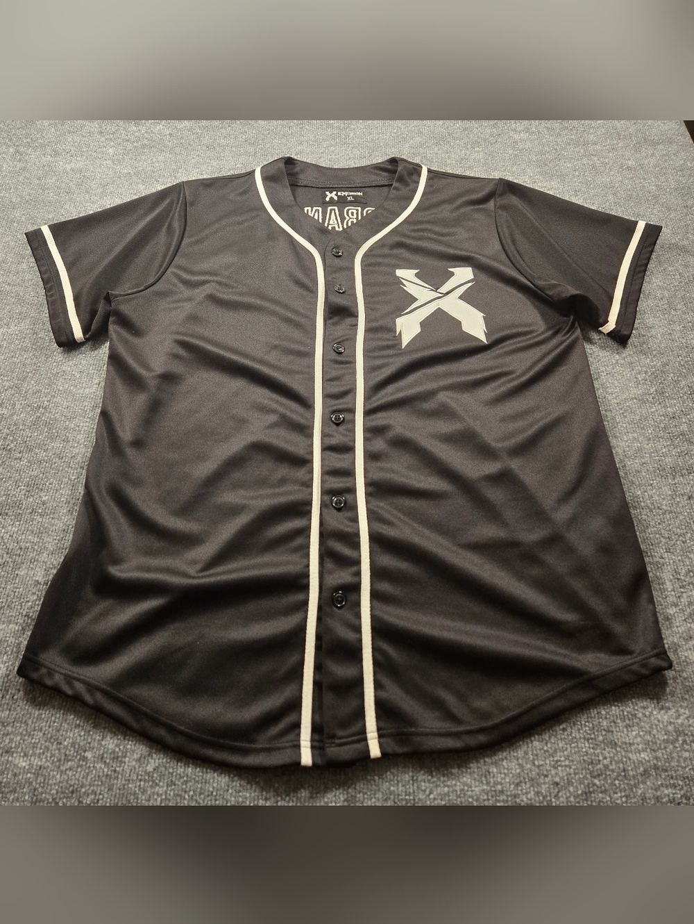 Excision Headbanger Baseball Jersey Black & White Size XL - Picture 3 of 12